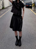 DOUBLE BUTTON SHORT JACKET