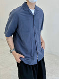 SS Cooling Open Collar Half Shirt