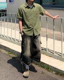 Tony Washed Cargo Bermuda Denim