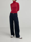 Mir Peach Cotton Wide Pants