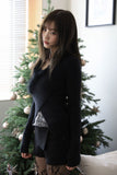 Ari fur V-neck knit