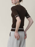 [Premium] Smith Color Matching Short Sleeve Knit