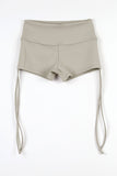 shirring tight short pants