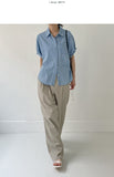 Liona Cotton Long Wide Pants