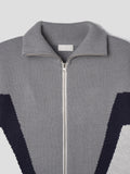 Rider High-Neck Knit Zip-Up