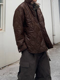 Shine Quilting Padded Shirt Jumper