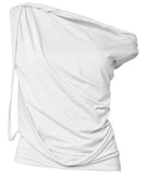 Braided Drape One-Shoulder Top