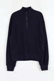 High neck fleece sweatshirt