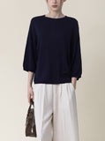 [Premium] Zenda Whole Garment Round Knit