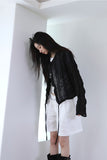 Two-Tuck Half Cotton Shorts