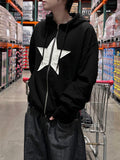 One star hoodie zip-up