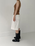 Nuel Cotton Bermuda Wide Pants