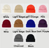 Basic knit short beanie