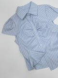Wonder Shirring Cap Short Sleeve Blouse