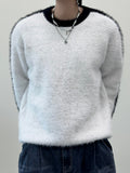 Chrome Angora Track Knit