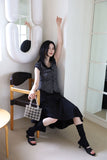 Rami String Flare Skirt