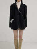 Oat Mohair Over Fit Coat Jacket