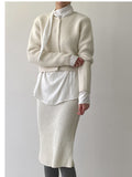 Mochi Angora Round Crop Cardigan