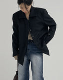 Floor Wool Hidden Loose Fit Jacket
