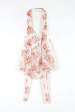 Chiffon Rose Halter Sleeveless