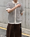 Chain Stripe Half Cardigan