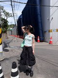 BALLOON CARGO STRING SKIRT