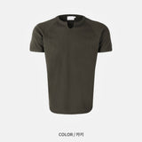 Gipu Slit Waffle Muscle Fit Short Sleeve T-shirt
