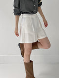 Basic Cotton Short Wide Pants