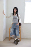Fever Wrap Denim Bermuda
