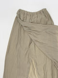 Wrinkle Wrap Layered Wide Pants