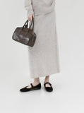 [Premium] Fair Turtleneck Whole Garment Wool Set-up Skirt