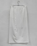 Slit slacks long skirt