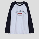 Vintage Raglan Lettering Long Sleeve