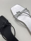 Raebeu Twist Flip Flops Sandals