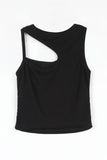 Unbalanced hole sleeveless