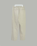 Marv Linen Two-Tuck Wide Slacks