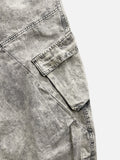 Lamuse Gray Cargo Curved Denim Pants
