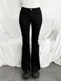 HEAT BLACK BOOTSCUT PANTS