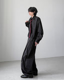 Streak Curve Wide Pants