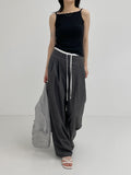 Boat Neck Square Ribbed Sleeveless