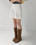 Basic Cotton Short Wide Pants