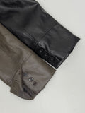 Hunt No Collar Loose Fit Leather Jacket