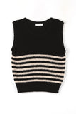 Twi stripe knit vest
