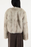 Belly soft fur jacket