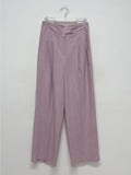 [summer] Modern Linen Two-Tuck Wide Slacks