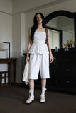 Flare blouse tube top