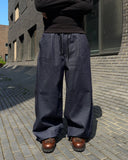 Back Lettering Banding Denim