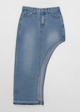 CUT OUT DENIM SK