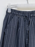 Sheer stripe parachute pants