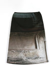 Picture dark midi skirt